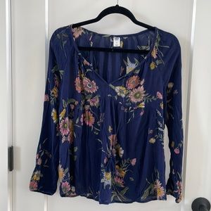 Navy blouse